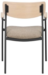 Jedálenská stolička v béžovo-prírodnej farbe v súprave 2 ks Maymont – Rowico