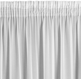 Biela záclona na páske TINA 140 x 270 cm