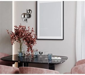 ITALUX WL-406007-3A-BCR - Nástenné svietidlo CANELLO 3xG9/5W/230V čierna