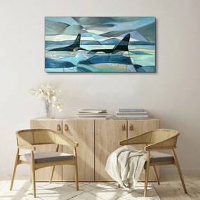 Obraz na plátne Abstraktné veľryba zviera