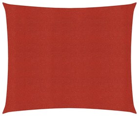 vidaXL Tieniaca plachta 160 g/m² červená 6x6 m HDPE
