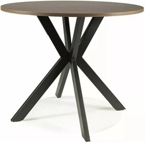 Jedálenský stôl Talia II 90 cm orech/čierny