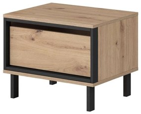 Sada  dvoch nočných stolíkov  PINTO II  Dub Artisan + čierna