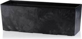 Balkónový truhlík BOUQUET 56 cm černý beton