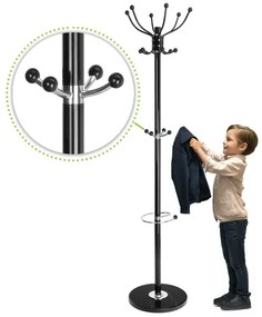 Stojanový vešiak AREN čierny