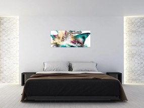 Obraz - Akvarelové more (120x50 cm)