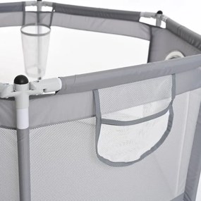 Hracia ohrádka 120 cm, sivá