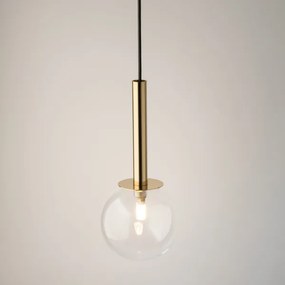 Luster na lanku DAISY 1xG9/12W/230V pr. 14 cm zlatá/čierna/číra