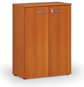 Kancelárska skriňa s dverami PRIMO WOOD, 800 x 420 x 1087 mm, čerešňa
