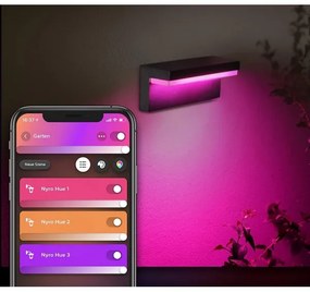 Philips 17456/30/P7 - LED RGB Vonkajšie nástenné svietidlo Hue NYRO LED/13,5W/230V