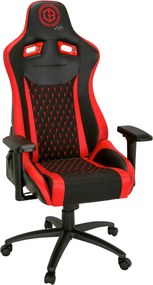 XXXLutz HERNÁ STOLIČKA, vzhľad kože, plochá tkanina, červená, čierna MID.YOU - Online Only kancelárie - 001918033403
