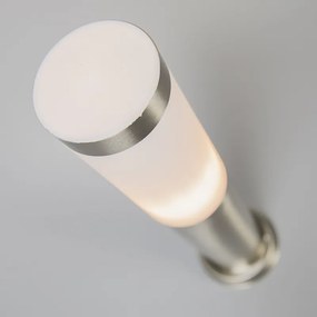 Vonkajšia lampa na stĺp oceľ 45 cm IP44 - Rox s uzemňovacím kolíkom a káblovou objímkou