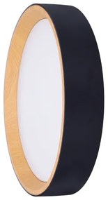 Solight WO8016 - LED Stm. strop. svietidlo LARIOS LED/48W/230V+DO pr.39 cm čierna