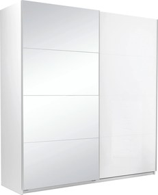 XXXLutz SKRIŇA S POSUVNÝMI DVERAMI, biela, 200/210/62 cm P & B - Skrine - 000885000902