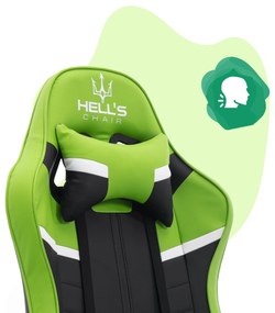 Hells Herná stolička pre deti Hell's Chair HC-1004 KIDS Green