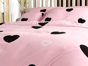 Bavlnené obliečky CORAZON BLEND ružové Rozmer obliečky: 2 ks 70 x 90 cm | 200 x 220 cm