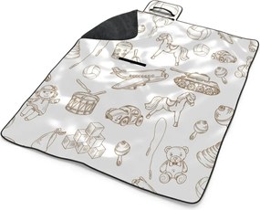 Sablio Plážová deka Detská doprava: 200x140 cm