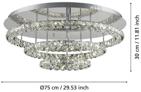 Eglo 39002 - LED Stropné svietidlo TONERIA LED/61W/230V