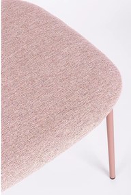 Ružová čalúnená jedálenská stolička Inka – Yes Everyday