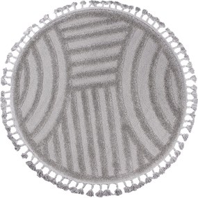Koberec Berber 9754 L.GREY-K rozmery koberec: 120x120 cm