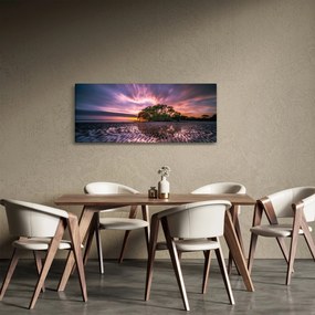 Obraz stromu na pláži (120x50 cm)