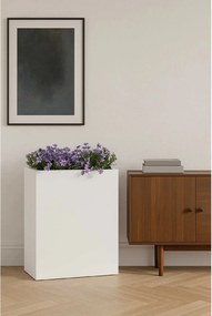Interiérový kvetináč ELEMENTO, materiál MDF, šírka 60 cm, biely