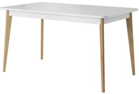 Rozkládací jídelní stůl Primo 140/180 cm dub Riviéra/bílý