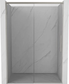 Mexen Rox, posuvné sprchové dvere 145 cm, 8mm číre sklo, oceľový profil, 8C2-145-000-97-00