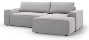 Svetlosivá rozkladacia rohová pohovka (pravý roh) Jodie – Micadoni Home