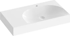 Ravak Lite umývadlo 80x45 cm otvor pre batériu, bez prepadu XJXL1280001