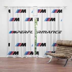 Sablio Záves MPERFORMANCE biely vzor: 2ks 140x250cm