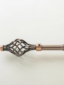 Garniža jednoradová Davide - stará mosadz 120 - 210 cm