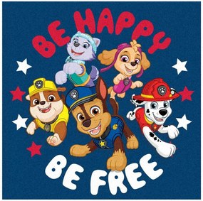 Detský / chlapčenský uterák na tvár Tlapková patrola - Paw Patrol - motív Be Happy / Be Free - 100% bavlna - 35 x 35 cm