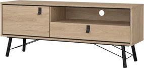 TV stolík v dekore duba v prírodnej farbe 150x60x40 cm Ry – Tvilum