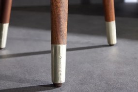 Dizajnový odkladací stolík Hadelinde 50 cm antik strieborný