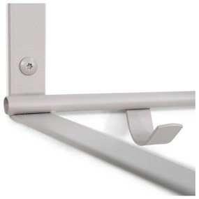 Sivo-béžový kovový nástenný vešiak s poličkou Rex – Spinder Design