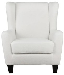 Biele zamatové kreslo ušiak Zhili - Støraa