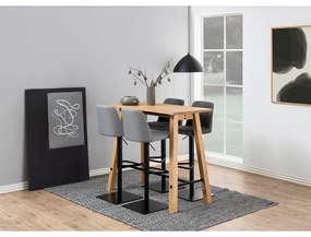 Antracitová barová stolička s nastaviteľnou výškou (výška sedadla 78,5 cm) Avanja – Actona