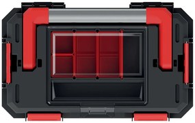 Kufr na nářadí XEBLOCCK SOLLID 45 x 28 x 26,4 cm černo-červený