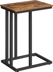 Príručný stolík Vasagle Malis 38 cm čierny/hnedý