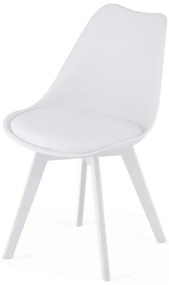 Set troch jedálenských stoličiek MARK biely (3 ks)