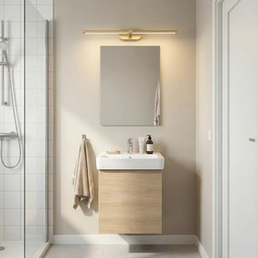Toolight Toolight, LED nástenné svietidlo 60cm, 13W, 4000K, 1000lm, APP1893-1W, zlatá matná, OSW-66048