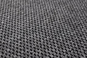 Timzo, Metrážny koberec Nature antracit - neúčtujeme odrezky z role, na mieru, šíře 1,33m,1m,2m,3m,4m,5m,na mieru, neúčtujeme odrezky, šedá, filc, chodba / predsieň