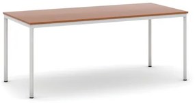 Jedálenský stôl, 1800 x 800 mm, doska čerešňa, podnož sv. sivá