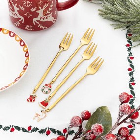 Súprava dezertných vidličiek BLANE 4 ks XM22 831268