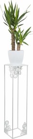 STOJAN NA KVETINÁČ FRAME 80X24X24 CM BIELA