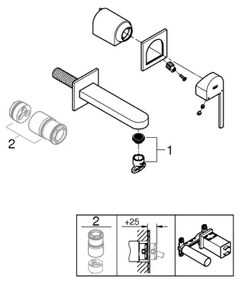 GROHE 29306003 - Umývadlová batéria PLUS 203 mm, lesklý chróm