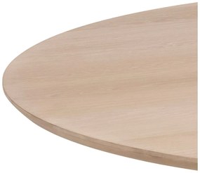 Jedálenský stôl so svetlou dubovou dýhou Actona Christo, ø 75 cm