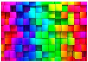 Fototapeta - Colourful Cubes Veľkosť: 245x175, Verzia: Samolepiaca