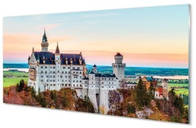 Sklenený obraz Nemecko Castle jeseň Munich 125x50 cm
